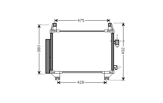Condenser, air conditioning 53005407 International Radiators