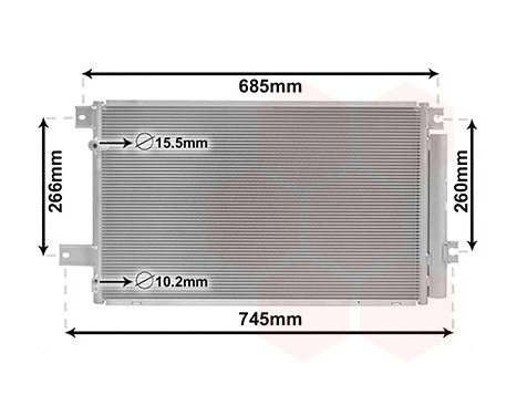 Condenser, air conditioning 53005409 International Radiators, Image 2