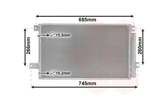 Condenser, air conditioning 53005409 International Radiators, Image 2