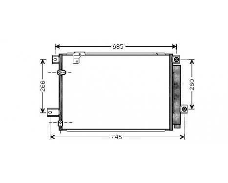 Condenser, air conditioning 53005409 International Radiators
