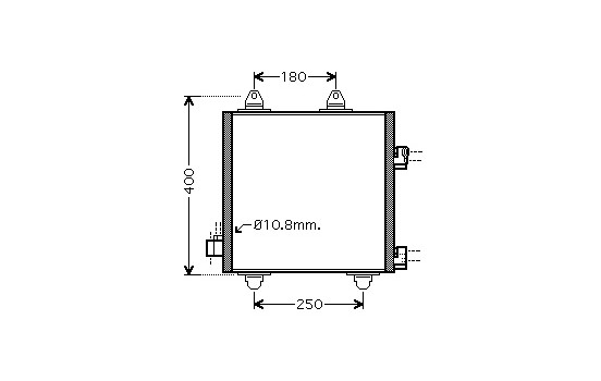 Condenser, air conditioning 53005414 International Radiators, Image 3