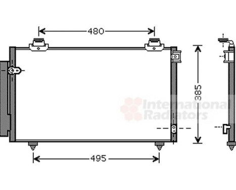 Condenser, air conditioning 53005431 International Radiators, Image 2