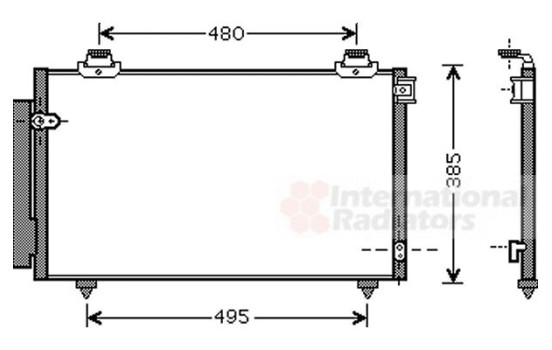 Condenser, air conditioning 53005431 International Radiators, Image 2