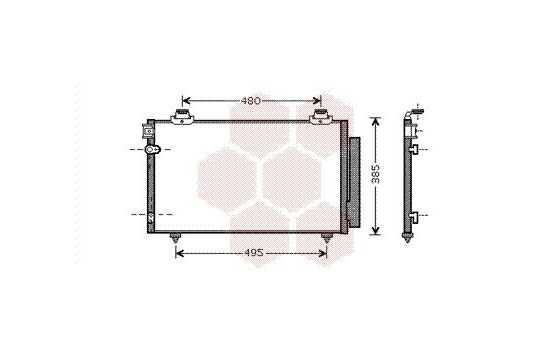 Condenser, air conditioning 53005481 International Radiators, Image 2