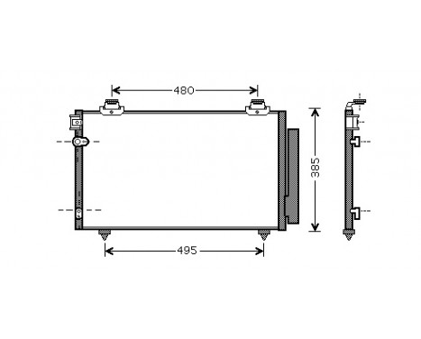 Condenser, air conditioning 53005481 International Radiators