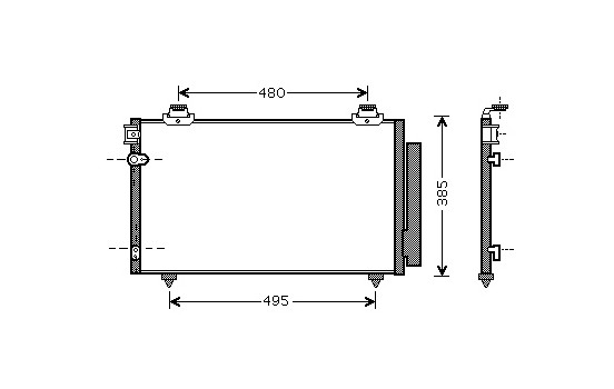 Condenser, air conditioning 53005481 International Radiators
