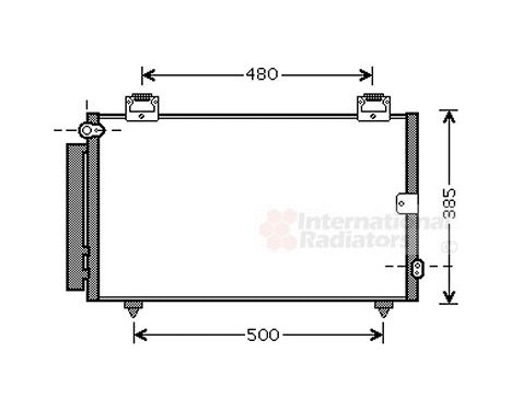 Condenser, air conditioning 53005594 International Radiators, Image 2