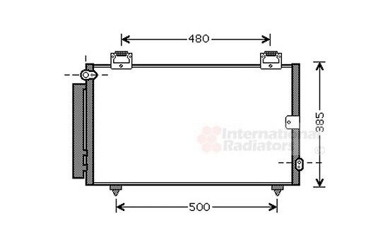 Condenser, air conditioning 53005594 International Radiators, Image 2
