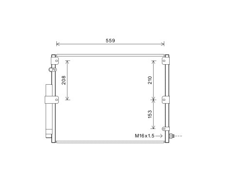 Condenser, air conditioning 53005617 International Radiators