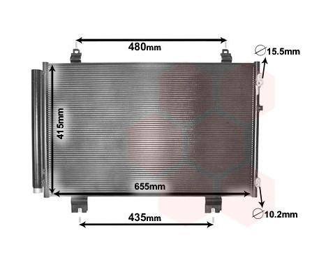 Condenser, air conditioning 53005646 International Radiators