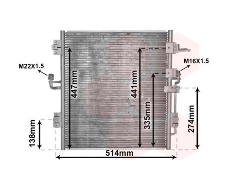Condenser, air conditioning 53005674 International Radiators