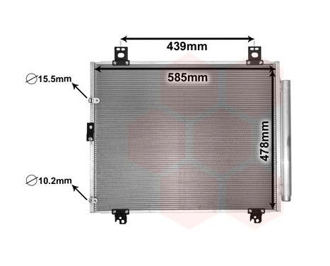 Condenser, air conditioning 53005690 International Radiators
