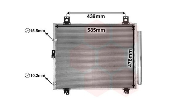 Condenser, air conditioning 53005690 International Radiators
