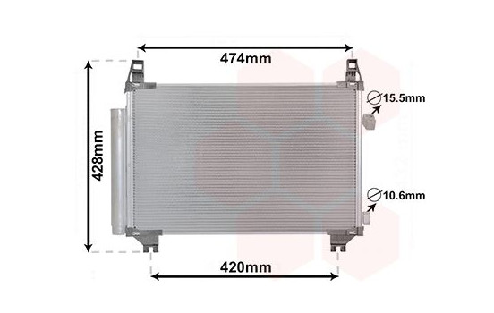 Condenser, air conditioning 53015701 International Radiators