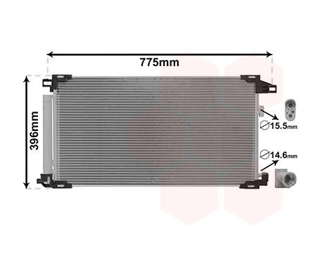Condenser, air conditioning 53015703 International Radiators