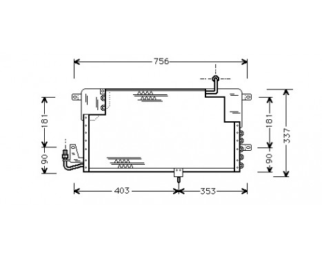 Condenser, air conditioning 58005141 International Radiators