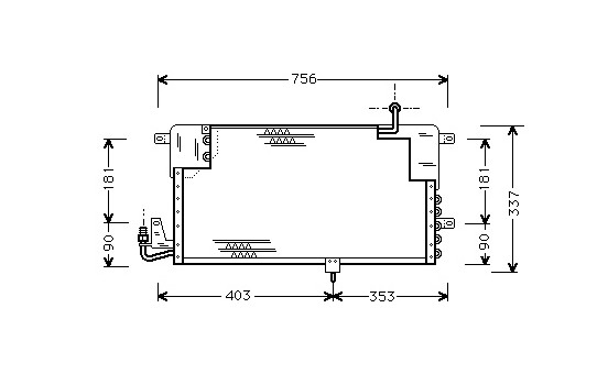 Condenser, air conditioning 58005141 International Radiators