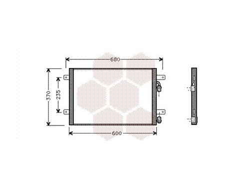 Condenser, air conditioning 58005153 International Radiators, Image 2