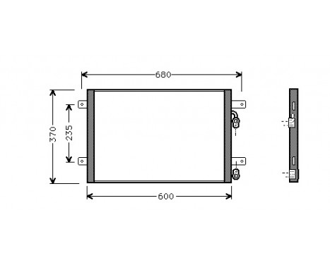 Condenser, air conditioning 58005153 International Radiators