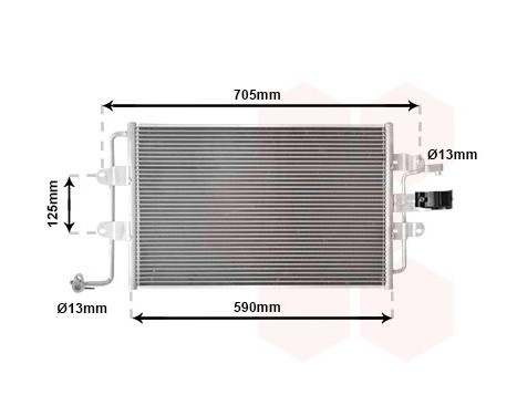 Condenser, air conditioning 58005176 International Radiators, Image 2