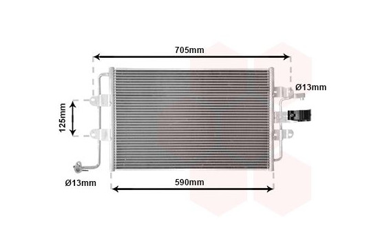 Condenser, air conditioning 58005176 International Radiators, Image 2