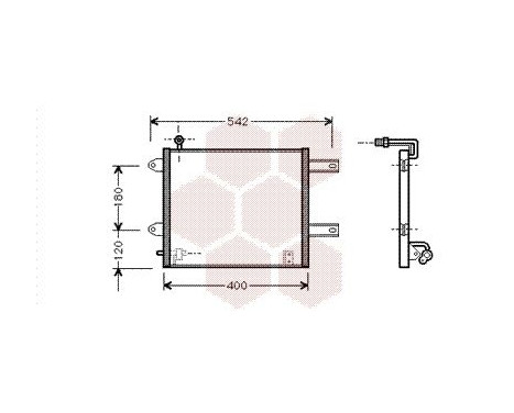 Condenser, air conditioning 58005177 International Radiators, Image 2