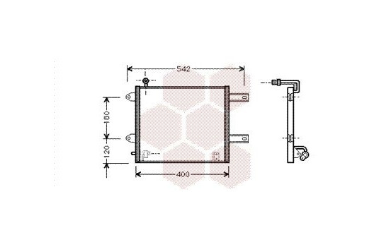 Condenser, air conditioning 58005177 International Radiators, Image 2