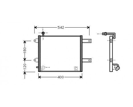 Condenser, air conditioning 58005177 International Radiators