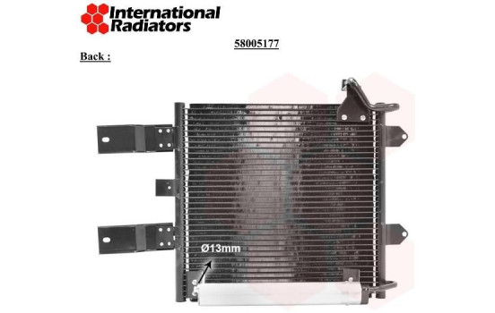 Condenser, air conditioning 58005177 International Radiators, Image 3