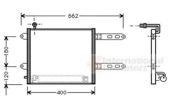 Condenser, air conditioning 58005178 International Radiators, Image 2