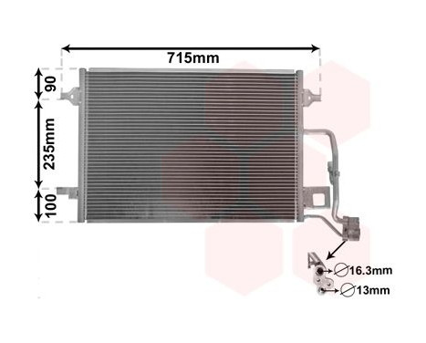 Condenser, air conditioning 58005189 International Radiators, Image 2