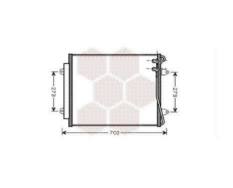 Condenser, air conditioning 58005226 International Radiators, Image 2