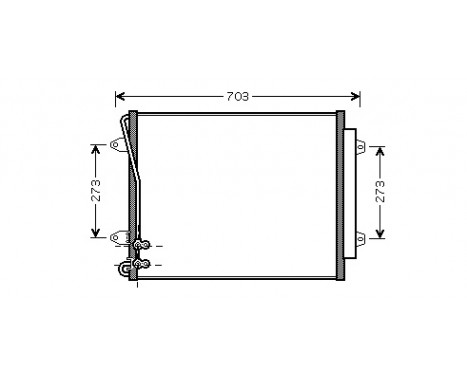 Condenser, air conditioning 58005226 International Radiators