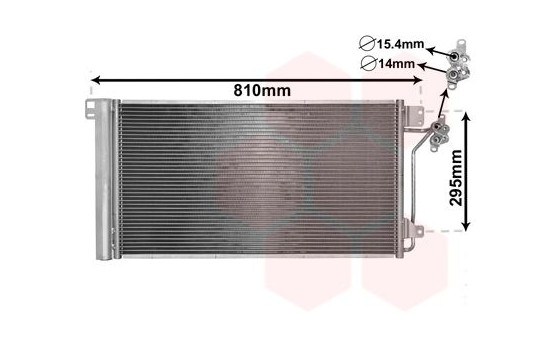 Condenser, air conditioning 58005236 International Radiators, Image 2