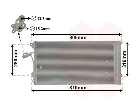 Condenser, air conditioning 58005244 International Radiators, Image 2