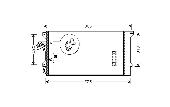 Condenser, air conditioning 58005244 International Radiators