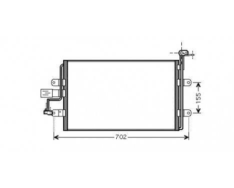 Condenser, air conditioning 58005262 International Radiators