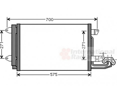 Condenser, air conditioning 58005269 International Radiators, Image 2