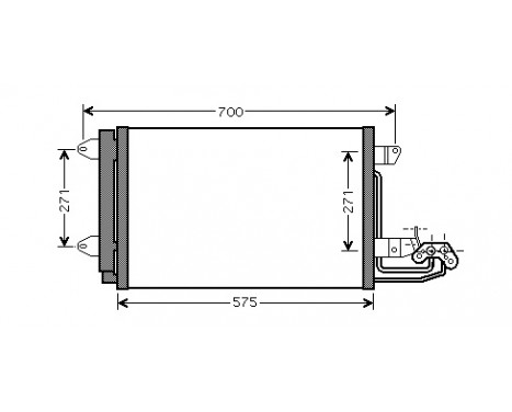 Condenser, air conditioning 58005269 International Radiators