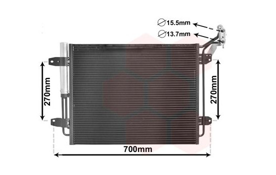 Condenser, air conditioning 58005291 International Radiators, Image 2
