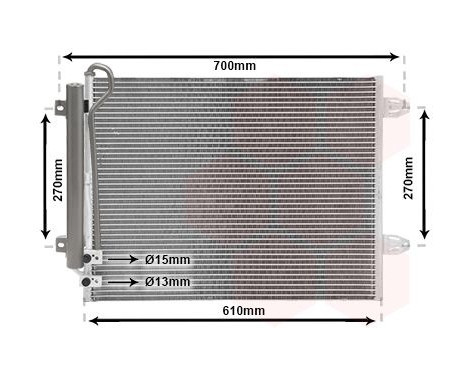 Condenser, air conditioning 58005323 International Radiators, Image 2