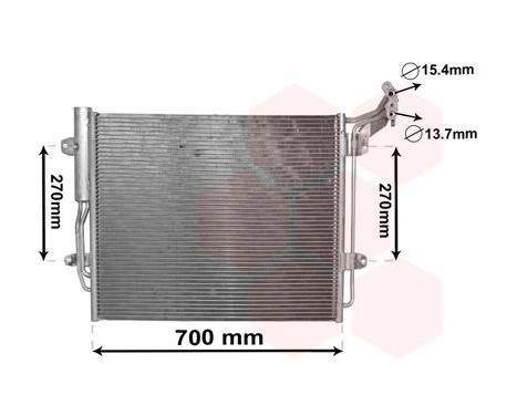 Condenser, air conditioning 58005324 International Radiators