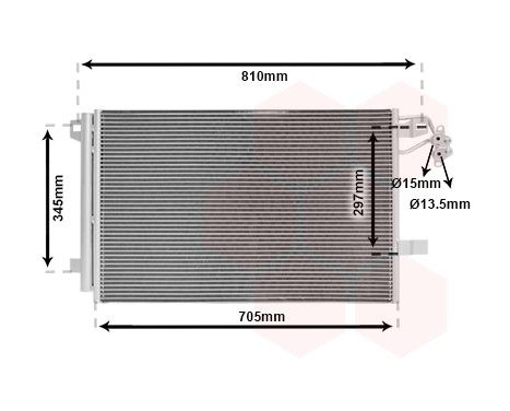 Condenser, air conditioning 58005328 International Radiators, Image 2