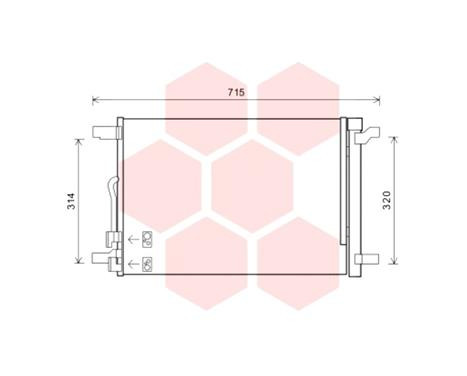 Condenser, air conditioning 58005335 International Radiators, Image 3