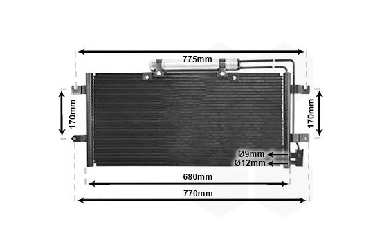 Condenser, air conditioning 58015195 International Radiators