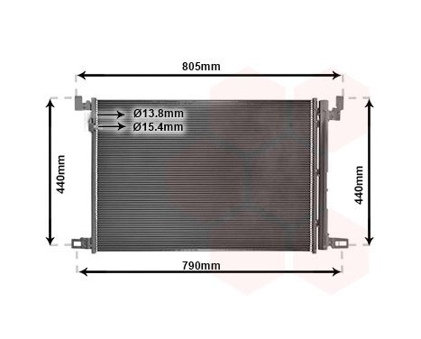 Condenser, air conditioning 58015705 International Radiators