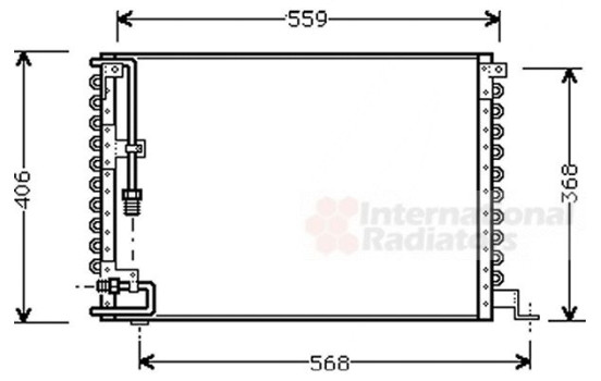 Condenser, air conditioning 59005073 International Radiators, Image 2