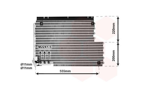 Condenser, air conditioning 59005078 International Radiators, Image 2