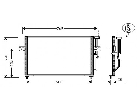 Condenser, air conditioning 59005086 International Radiators