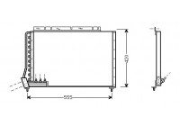 Condenser, air conditioning 59005090 International Radiators